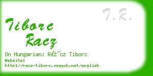 tiborc racz business card